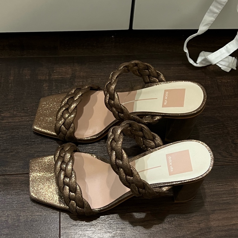 Dolce Vita Paily Bronze Metallic Heels